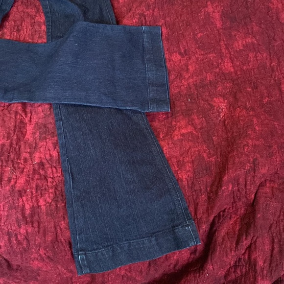 Dark blue nitrogen jeans. Flared - Picture 4 of 6